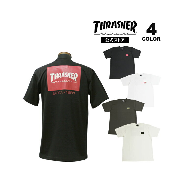 樂天商城 - 【SALE】スラッシャー Tシャツ THRASHER SFCA1981 S/S T-SHIRTS 半袖 TEE プリント メンズ レディース ユニセックス 全4色 M-XL【公式】