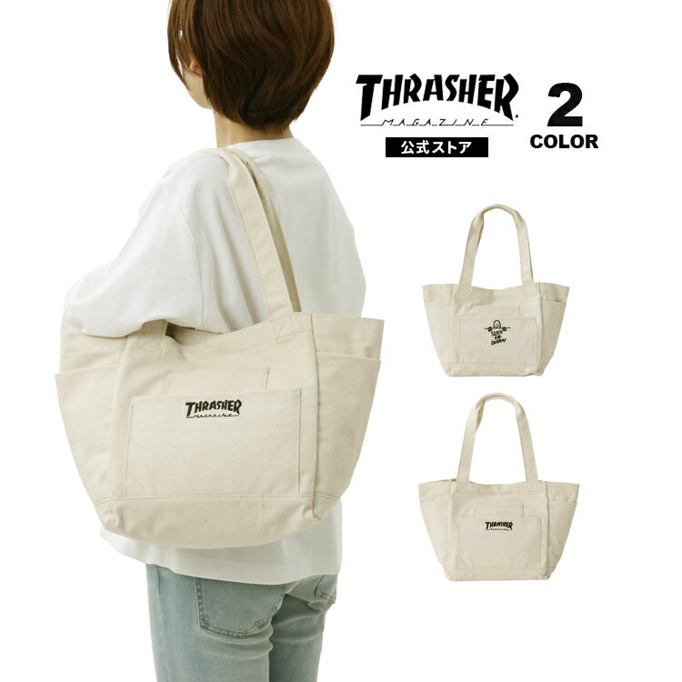 樂天商城 - 【全品P10倍 5/7 10:00から5/18 09:59まで】スラッシャー トートバック THRASHER OUT POCKET TOTE BAG トート 18L メンズ レディース ユニセックス 全2色 【公式】