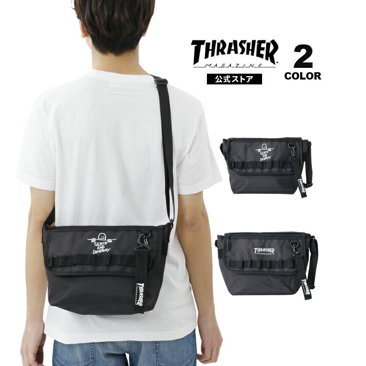 樂天商城 - スラッシャー ショルダーバック THRASHER FLAP SHOULDER BAG ショルダー 6L メンズ レディース ユニセックス 全2色 【公式】