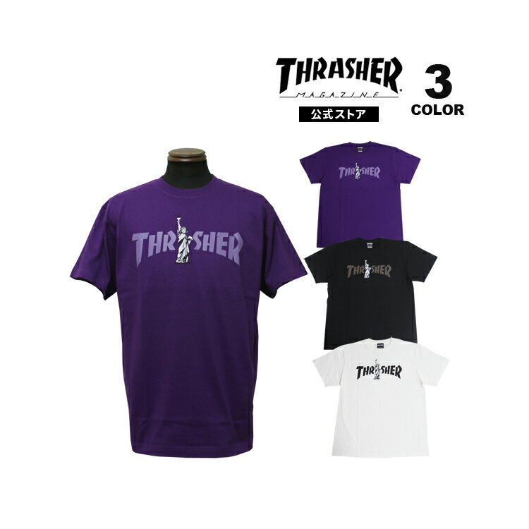 樂天商城 - 【全品P10倍 5/7 10:00から5/18 09:59まで】スラッシャー Tシャツ THRASHER Liberty Logo S/S T-SHIRTS 半袖 TEE プリント メンズ レディース ユニセックス 全3色 S-XL 【公式】
