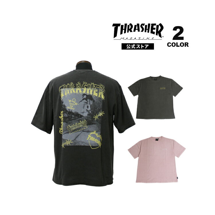 樂天商城 - 【全品P10倍 5/7 10:00から5/18 09:59まで】スラッシャー Tシャツ THRASHER Pigment Back Print S/S T-SHIRTS 半袖 TEE ビッグシルエット オーバーサイズ リラックスフィット ピグメント加工 メンズ レディース ユニセックス 全2色 M-XL 【公式】