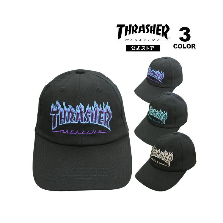 樂天商城 - 【全品P10倍 5/7 10:00から5/18 09:59まで】スラッシャー キャップ THRASHER FLAME LOGO YOUTH 6 PANEL CAP 帽子 ジュニア ユース キッズ KIDS 子供 小さいサイズ 全3色 【公式】