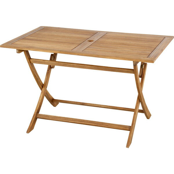 テーブル 折りたたみ アウトドア 木製 軽量 おしゃれ コンパクト 120 折り畳み 組立式 パラソル使用可..