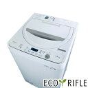 【中古】 【お買い物マラソン 5/9-5/16★P10倍】 シャープ SHARP 洗濯機 一人暮らし 2021年製 全自動洗濯機 4.5kg べージュ 送風 乾...