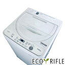 【中古】 【お買い物マラソン 5/9-5/16★P10倍】 シャープ SHARP 洗濯機 一人暮らし 2021年製 全自動洗濯機 4.5kg ベージュ 送風 乾...