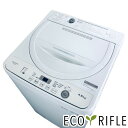 【中古】 【お買い物マラソン 5/9-5/16★P10倍】 シャープ SHARP 洗濯機 一人暮らし 2021年製 全自動洗濯機 4.5kg ホワイト 送風 乾...