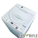 【中古】 【お買い物マラソン 5/9-5/16★P10倍】 シャープ SHARP 洗濯機 2022年製 全自動洗濯機 4.5kg ベージュ 送風 乾燥機能付き ...
