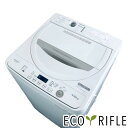 【中古】 【お買い物マラソン 5/9-5/16★P10倍】 シャープ SHARP 洗濯機 2021年製 全自動洗濯機 4.5kg べージュ 送風 乾燥機能付き ...