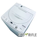 【中古】 シャープ SHARP 洗濯機 2022年製 全自動洗濯機 4.5kg ベージュ 送風 乾燥機能付き ES-GE4F-C 一人暮らし 縦型 送料無料 設...