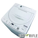【中古】 【お買い物マラソン 5/9-5/16★P10倍】 シャープ SHARP 洗濯機 2022年製 全自動洗濯機 4.5kg ベージュ 送風 乾燥機能付き ...
