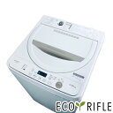 【中古】 【お買い物マラソン 5/9-5/16★P10倍】 シャープ SHARP 洗濯機 2021年製 全自動洗濯機 4.5kg べージュ 送風 乾燥機能付き ...
