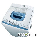 【中古】 【期間限定★楽天ポイント10倍】 日立 HITACHI 洗濯機 2018年製 全自動洗濯機 7.0kg ブルー 送風 乾燥機能付き NW-T74(A)...