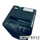 【中古】 【お買い物マラソン 5/9-5/16★P10倍】 RORO 洗濯機 2024年製 全自動洗濯機 5.5kg ブラック 送風 乾燥機能付き YWM-T5...