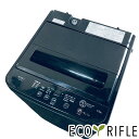 【中古】 【お買い物マラソン 5/9-5/16★P10倍】 RORO 洗濯機 2024年製 全自動洗濯機 5.5kg ブラック 送風 乾燥機能付き YWM-T5...