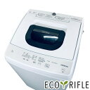 【中古】 日立 HITACHI 洗濯機 2022年製 全自動洗濯機 5.0kg ホワイト 送風 乾燥機能付き NW-50H(W) 一人暮らし 縦型 送料無料 設...