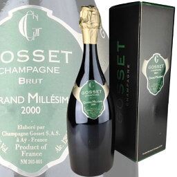 Gosset Grand Millesime Brut [2000] ／ ゴッセ　グラン・ミレジメ　ブリュット　[FR][WA90][白泡]