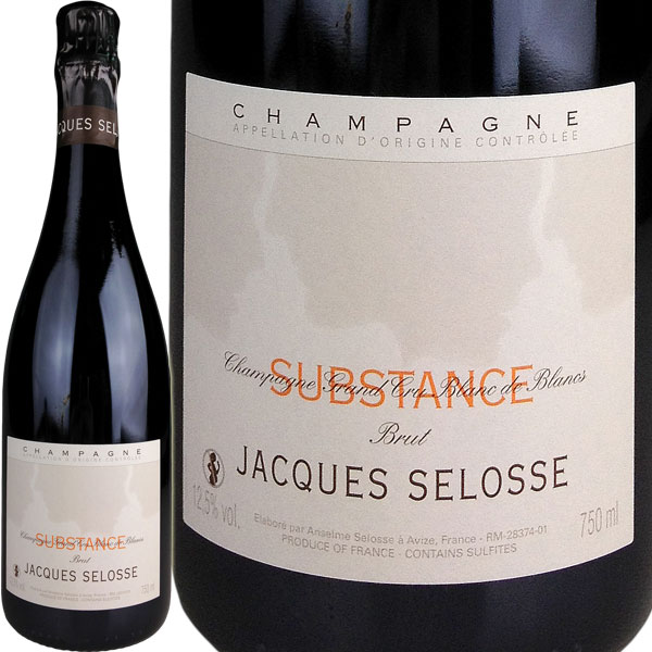 Jacques Selosse Extra Brut Blanc de Blancs Substance [NV] ／ ジャック・セロス　シュブスタンス　[FR][WA98][白泡][15]