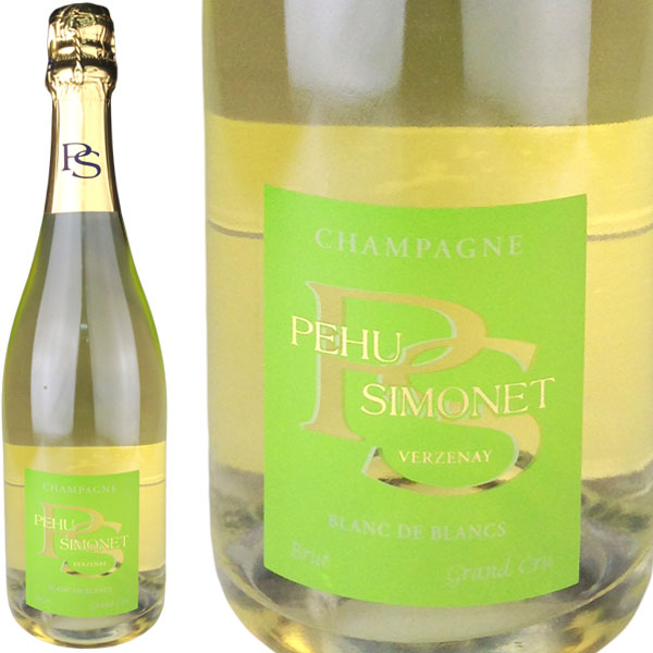 Pehu-Simonet Champagne Brut Blanc de Blancs Grand Cru [NV] ／ ペウ・シモネ　シャンパーニュ　ブリュット　ブラン・ド・ブラン　グラン・クリュ　[FR][白泡][18]