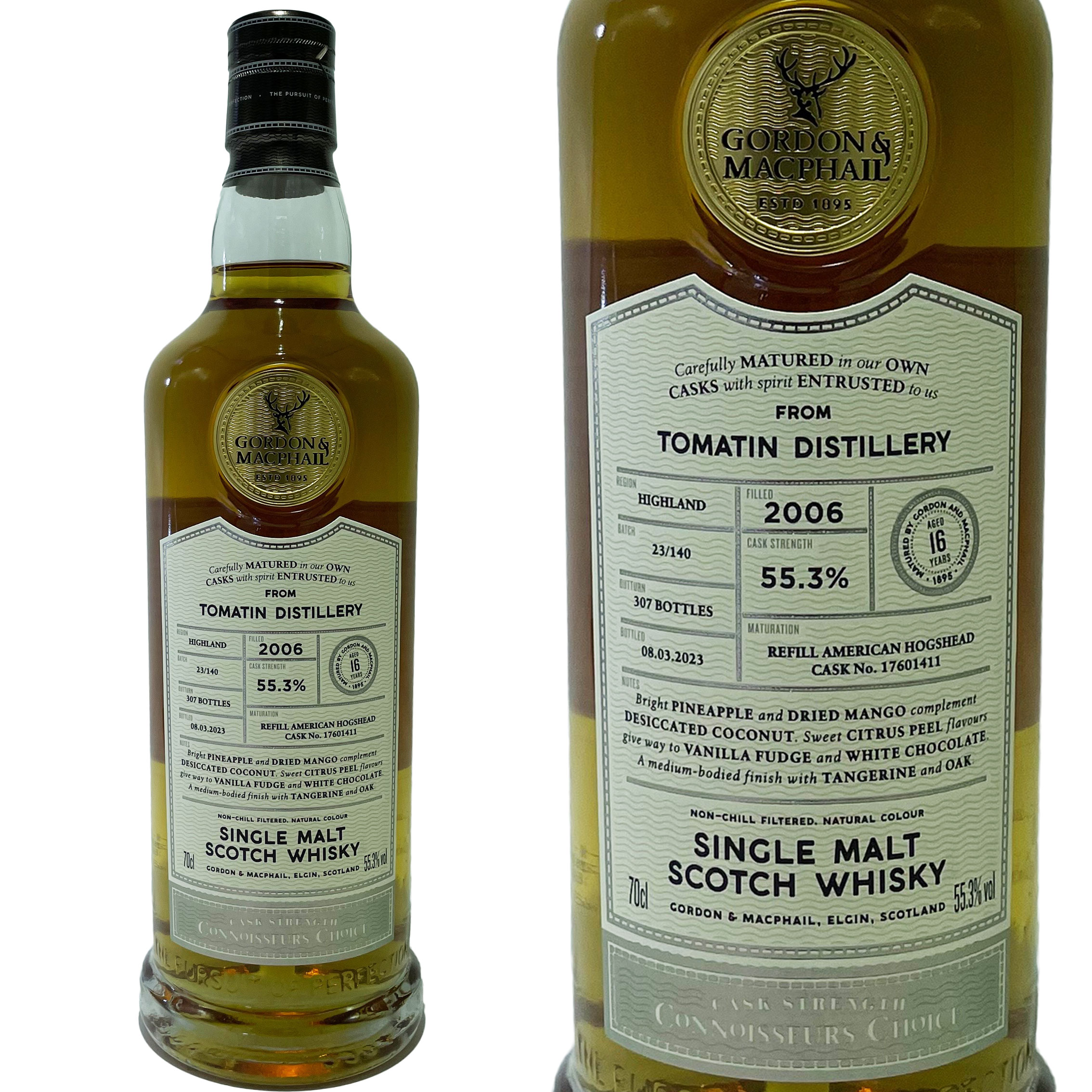 トマーティン 16年 ゴードン＆マクファイル コニサーズ チョイス カスク ストレングス 2006 / Tomatin 16yo G&M CC Cask Strength 