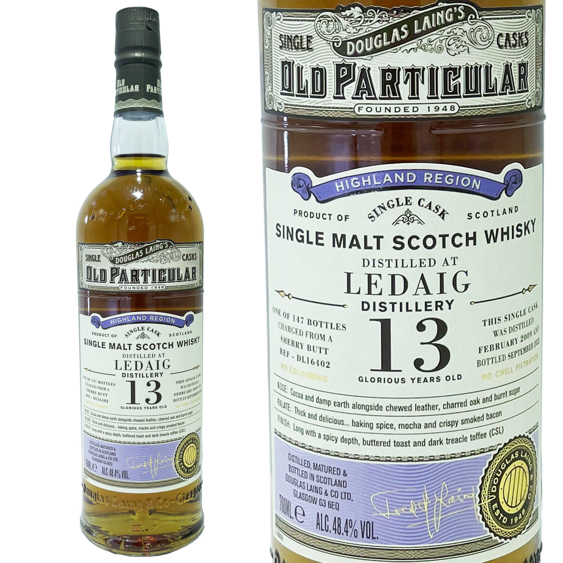 レダイグ 13年 ダグラスレイン オールド パティキュラー 2009 / Ledaig 13yo Douglas Laing Old Particular [2009][SW]