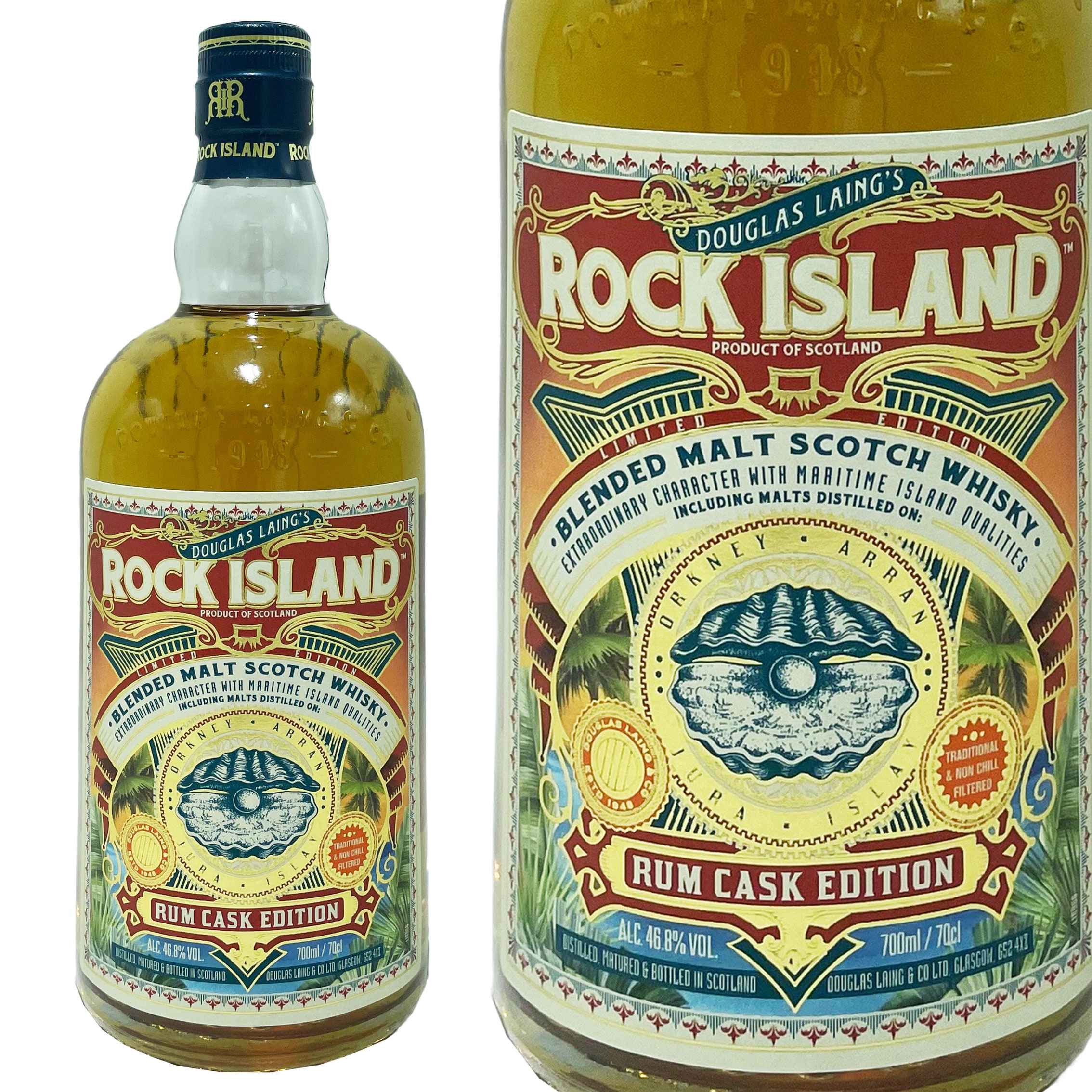 ロック アイランド ラム カスク エディション ダグラスレイン ブレンデッド モルト / Rock Island Rum Cask Edition DL Blended Malt 