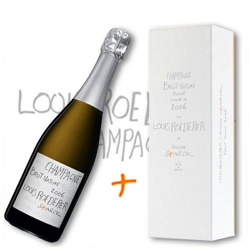 楽天Wine shop Caveルイ ロデレール ブリュット ナチュール フィリップ スタルク 2006 / Louis Roederer Brut Nature et Philippe Starck [2006]【専用ボックス付[FR][白泡]