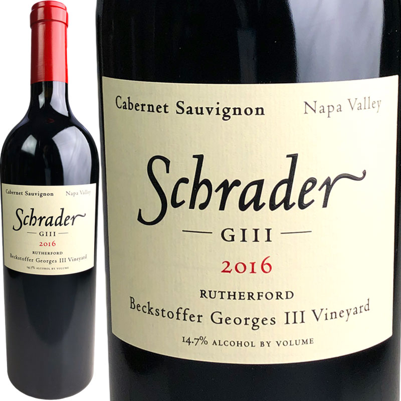 楽天Wine shop CaveSchrader Cellars Cabernet Sauvignon Beckstoffer To Rutherford GIII [2016] / シュレーダー カベルネ・ソーヴィニヨン ジョルジュ ザ・サード ベクストファー ラザフォード [US][WA97][赤]