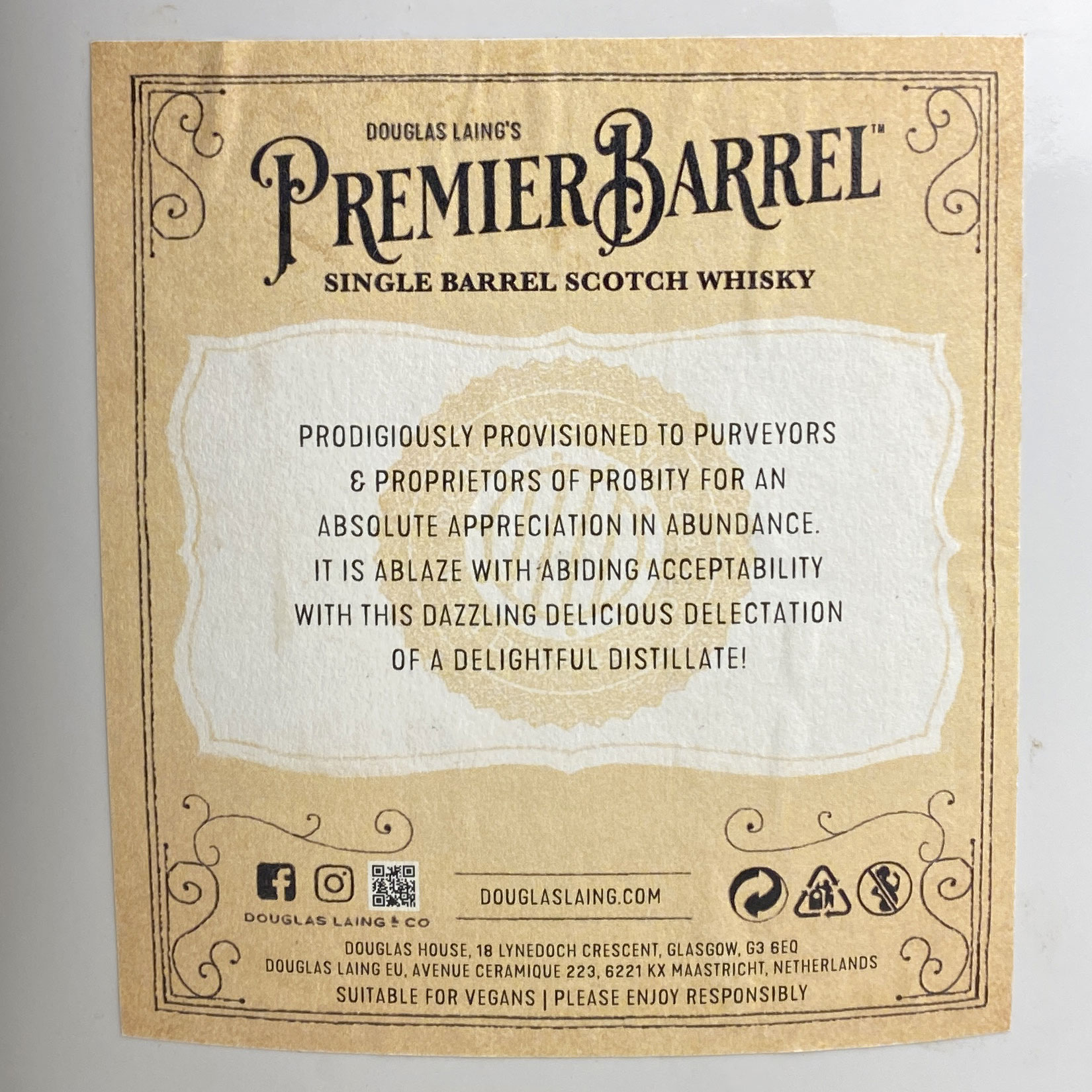 Douglas Laing Premier Barrel Glen Garioch 10 yo / ダグラスレイン プレミエバレル グレンギリー 10年 [SW]
