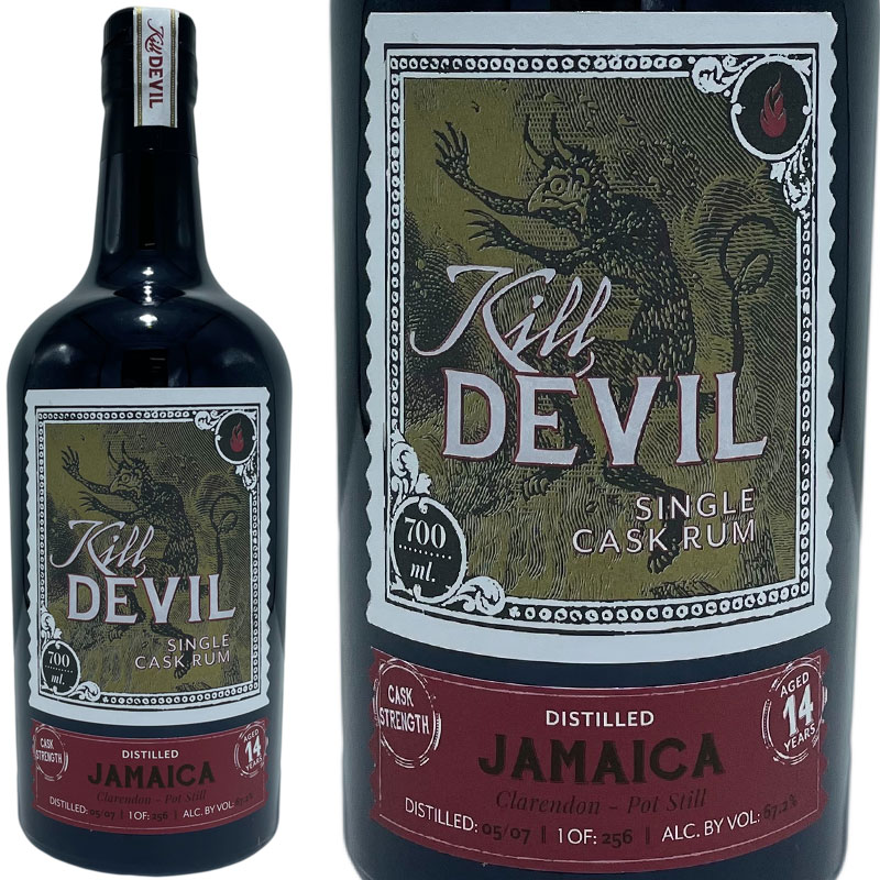 Lfr  W}CJ Nh |bg X` 14N 2007 / Kill Devil Rum Jamaica Clarendon Pot Still 14yo 2007 [Rum]