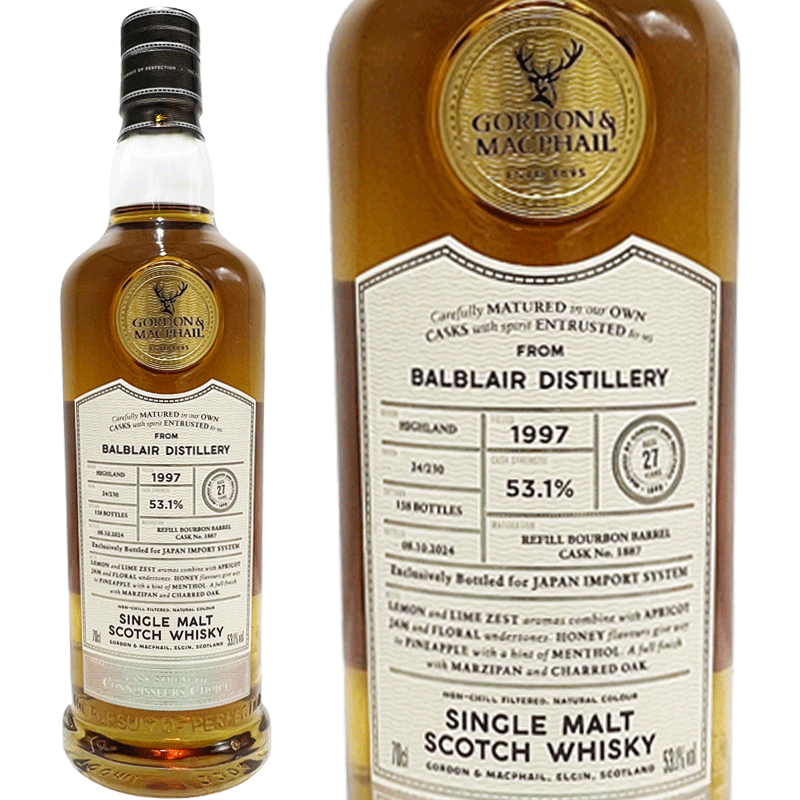 BALBLAIR バルブレア 27年 ゴードン&マクファイル コニサーズ チョイス カスク ストレングス For JIS / Balblair 27yo GM