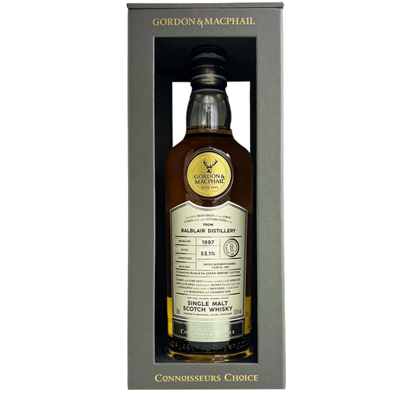 バルブレア 27年 ゴードン&マクファイル コニサーズ チョイス カスク ストレングス For JIS / Balblair 27yo GM C Choice Cask STR For JIS [1997][SW]