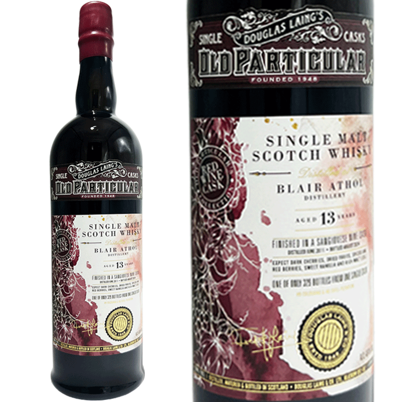 BLAIR ATHOL ブレア アソール 13年 サンジョベーゼ フィニッシュ ダグラスレイン オールド パティキュラー レッド ワイン / Blair Athol