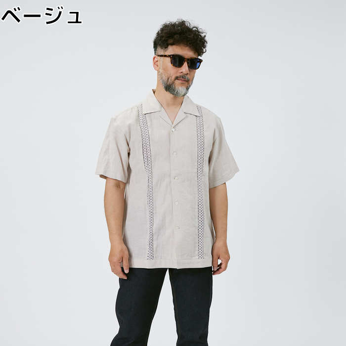 Salt&Pepper 綿麻キューバシャツRight-on ライトオン SP4401313204 Salt&Pepper ソルトアンドペッパーのサムネイル