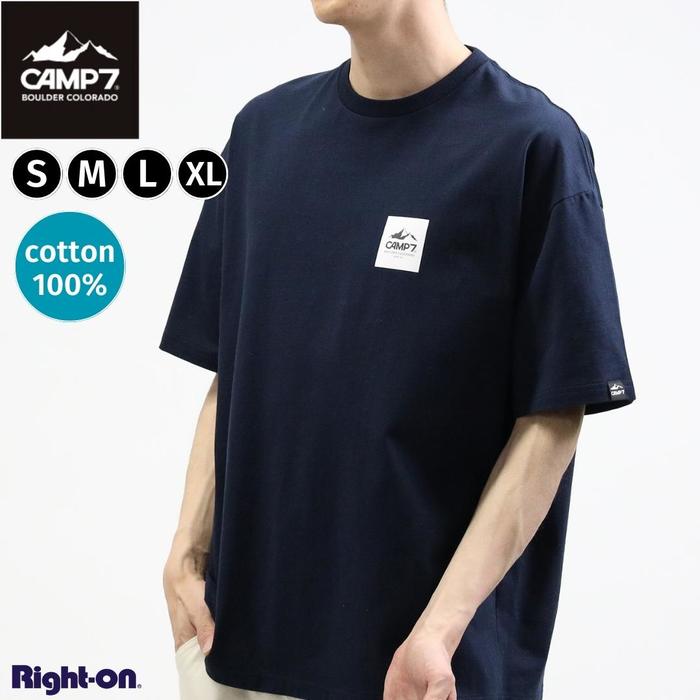 CAMP7 ベーシックロゴT メンズ Tシャツ tシャツ 半袖 春 夏 ゆったり シンプル アウトドアRight-on,ライトオン,CP4301411202,CAMP7,キャンプ7のサムネイル