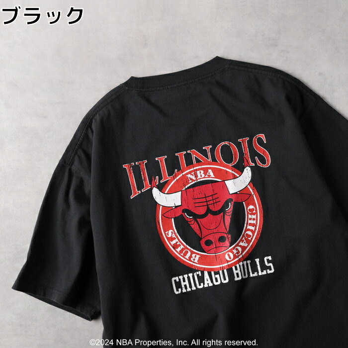 NBA 別注 チームロゴ Tシャツ カットソー メンズ ストリート カジュアル エヌビーエー Right-on ライトオン NBA-ROM-01のサムネイル