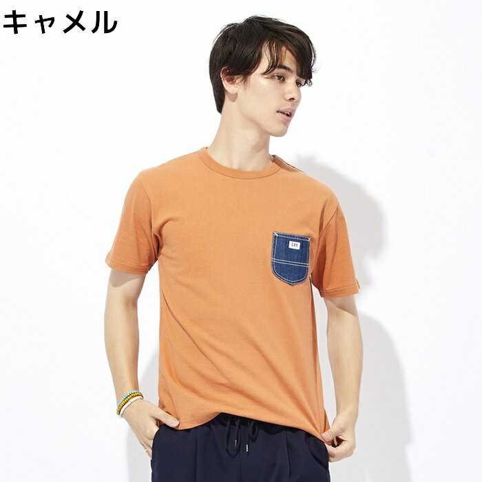 Lee ポケット付き半袖Tシャツ ユニセックスRight-on ライトオン LT2366 Lee リーのサムネイル