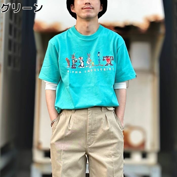 ALPHA プリントTシャツ(ルーニー・テューンズ)Right-on ライトオン TC1461 ALPHA アルファのサムネイル