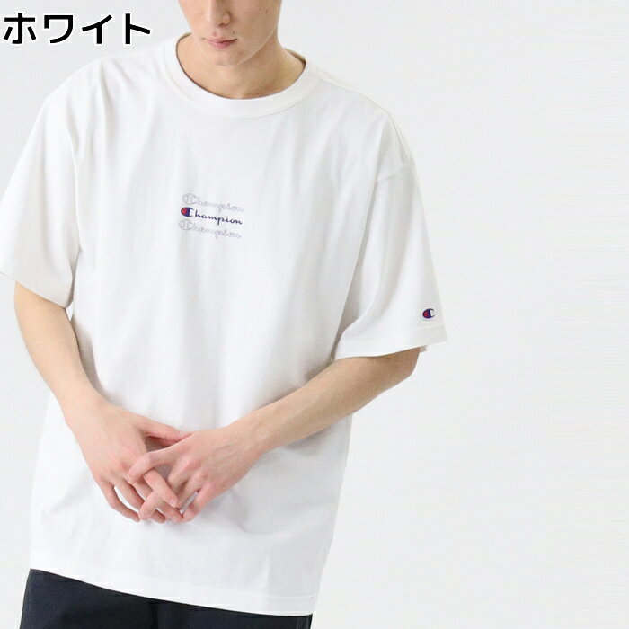 Champion 三段スクリプトロゴTシャツ　メンズRight-on,ライトオン,C8-R303R,Champion,チャンピオン