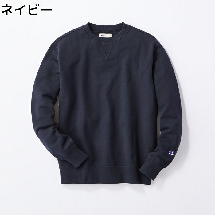 Champion 無地クルーネックトレーナー　メンズ　全8色　S-XL　　無地　 あったか おしゃれ ペア カップル ペアルック お揃い 秋服 冬服 春服 テレワークRight-on,ライトオン,C8-Q013R,Champion,チャンピオン