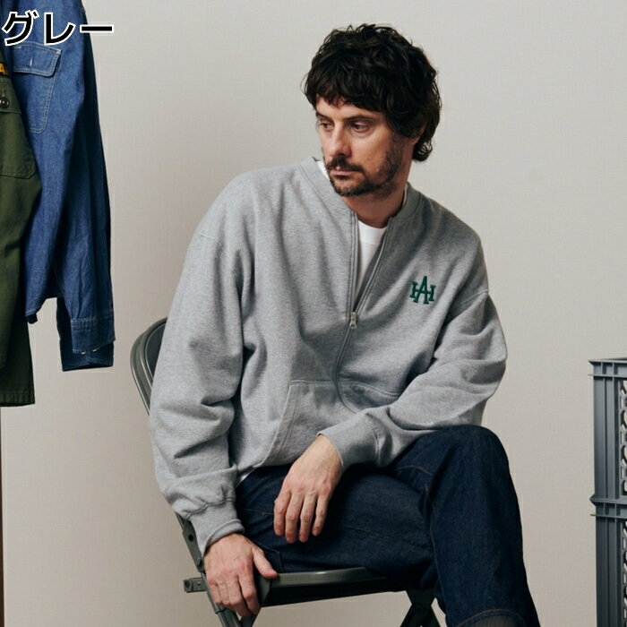 Hollywood athletic co スウェットカーディガンRight-on ライトオン HA003 Hollywood athletic co ハリウッドアスレチックカンパニー