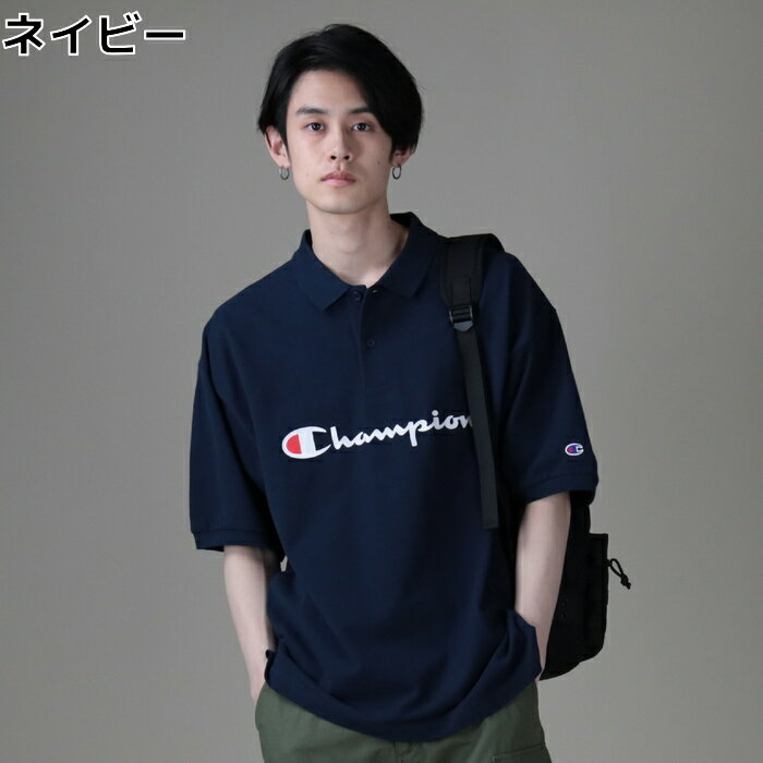 Champion ビッグシルエットスクリプトポロシャツ メンズ 全3色 M-XLRight-on,ライトオン,C8-R305R,Champion,チャンピオン