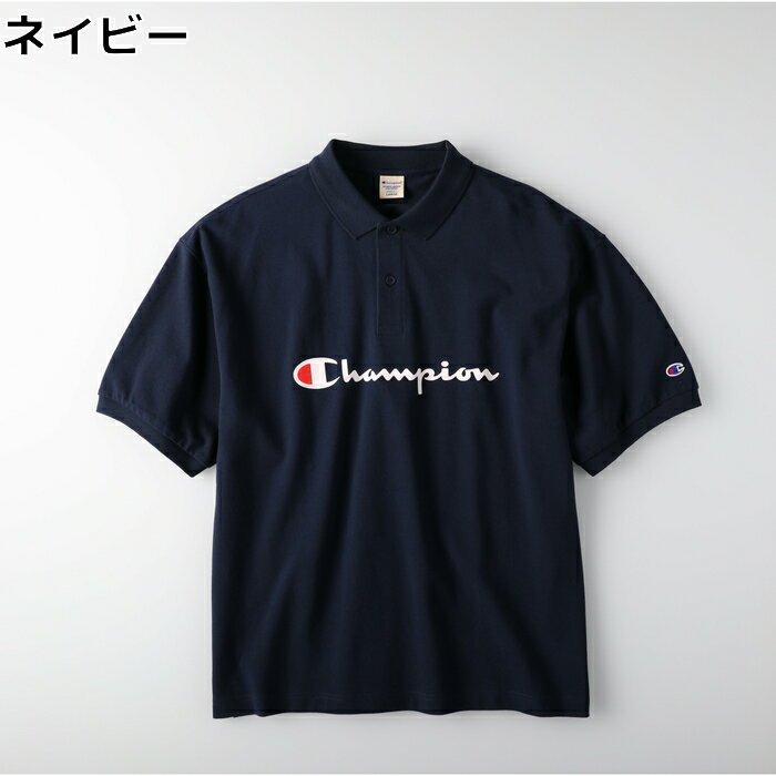 Champion ビッグシルエットスクリプトポロシャツ メンズ 全3色 M-XLRight-on,ライトオン,C8-R305R,Champion,チャンピオン