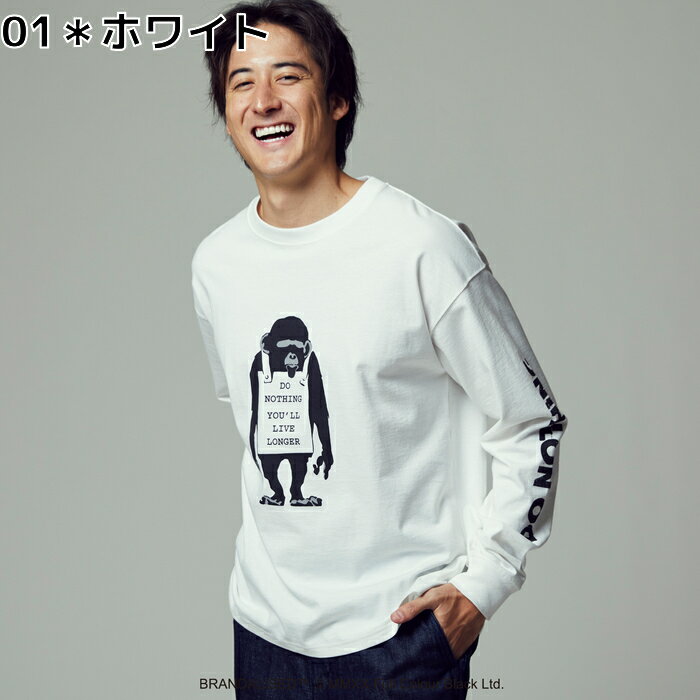 BRANDALISED ビッグアートプリントロンT バンクシー　メンズRight-on ライトオン BNK-4114001 BRANDALISED ブランダライズドのサムネイル