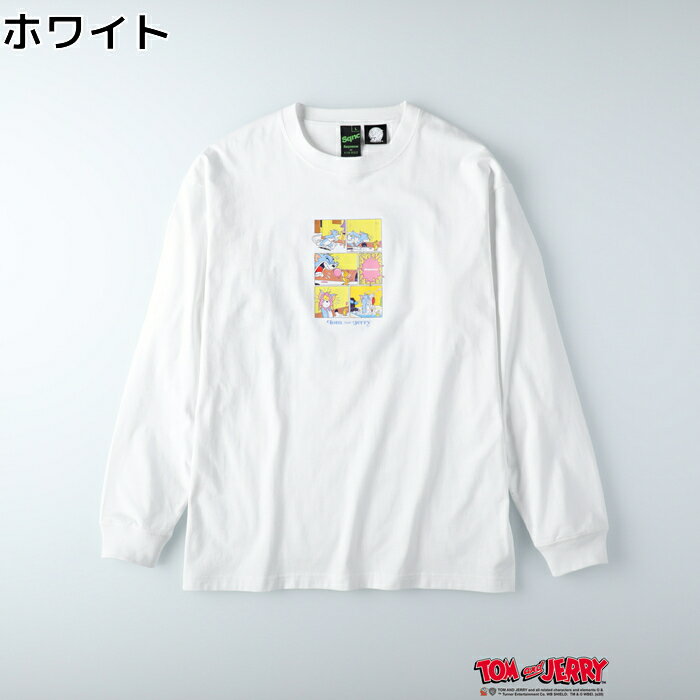 TOM and JERRY グラフィックプリントロンT(トムとジェリー)　春　新作　ロンT　トム　ジェリー　オシャレ　POPRight-on ライトオン T-1370923 TOM and JERRY トムアンドジェリーのサムネイル