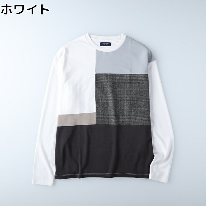 BACK NUMBER ブロッキングロンT メンズ トップス Tシャツ ロンT 長袖 カジュアル シンプル おしゃれ 大人 春 秋 綿 100Right-on ライトオン BN4401415110 BACK NUMBER バックナンバー