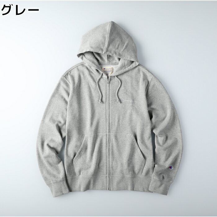Champion ロゴ刺繍ジップパーカー Right-on,ライトオン,C8-S104R,Champion,チャンピオン