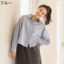 HONEYSUCKLE ROSE ストライプショートシャツRight-on ライトオン HR25202300008 HONEYSUCKLE ROSE ハニーサックルローズ