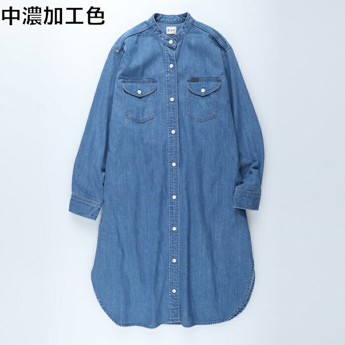 Lee デニムシャツワンピースRight-on ライトオン LB9415-C946 Lee リーのサムネイル