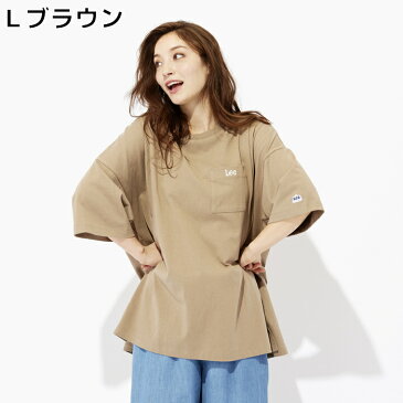 Lee ポケット付きビッグTシャツ　ウィメンズRight-on,ライトオン,LT2630,Lee,リー