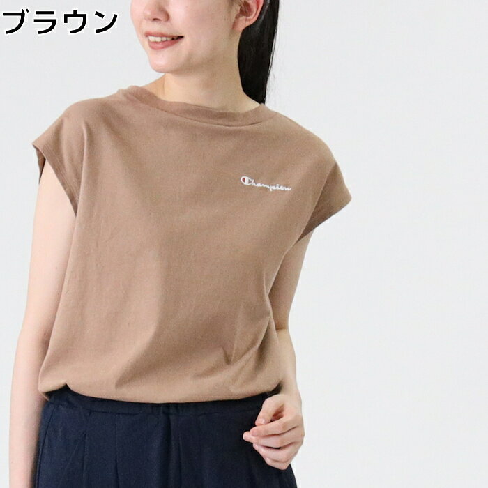 Champion フレンチスリーブTシャツ　チャンピオン　半袖　Tシャツ　かわいい　オシャレRight-on,ライトオン,CWSR301R,Champion,チャンピオン